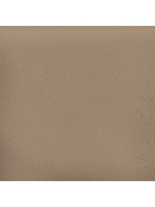 Dvivietė sofa, kapučino spalvos, 140cm, dirbtinė oda