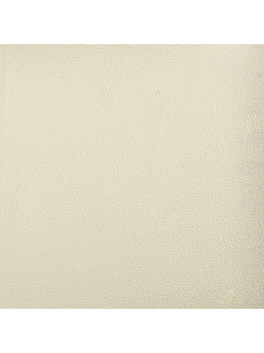Trivietė sofa, kreminės spalvos, 180cm, dirbtinė oda