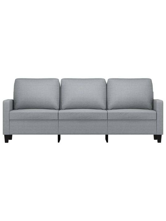 Trivietė sofa, šviesiai pilkos spalvos, 180cm, audinys