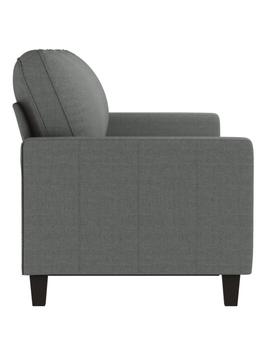 Trivietė sofa, tamsiai pilkos spalvos, 180cm, audinys