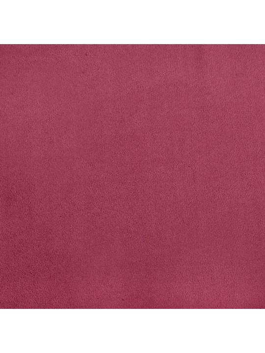 Trivietė sofa, raudonojo vyno spalvos, 180cm, aksomas