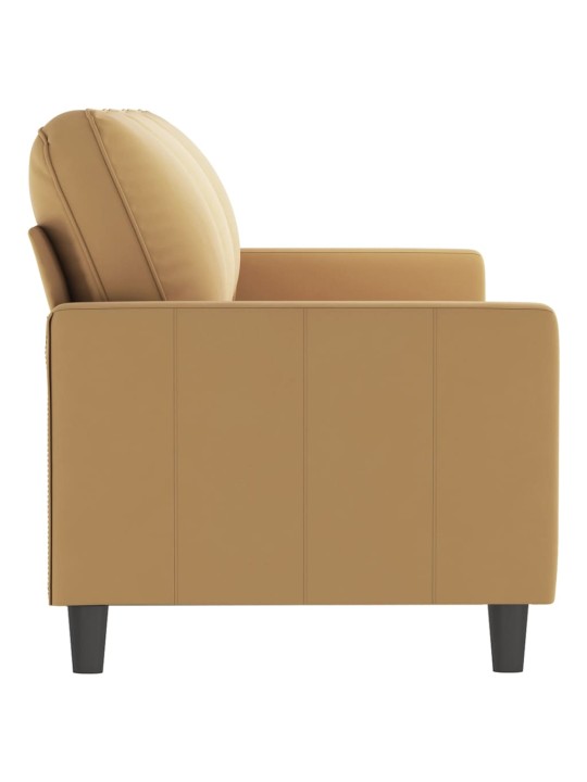Trivietė sofa, rudos spalvos, 180cm, aksomas
