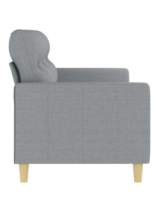 Trivietė sofa, šviesiai pilkos spalvos, 180cm, audinys