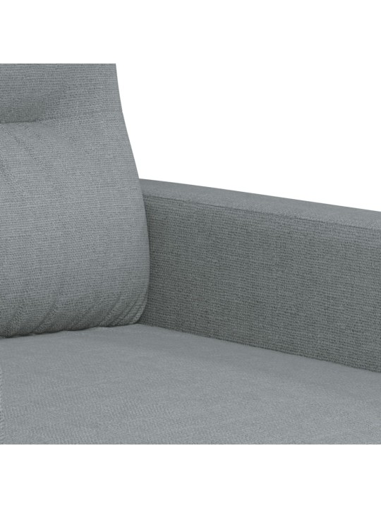 Trivietė sofa, šviesiai pilkos spalvos, 180cm, audinys