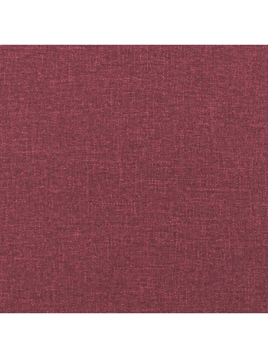 Trivietė sofa, raudonojo vyno spalvos, 180cm, audinys