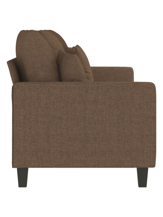 Trivietė sofa, rudos spalvos, 180cm, audinys