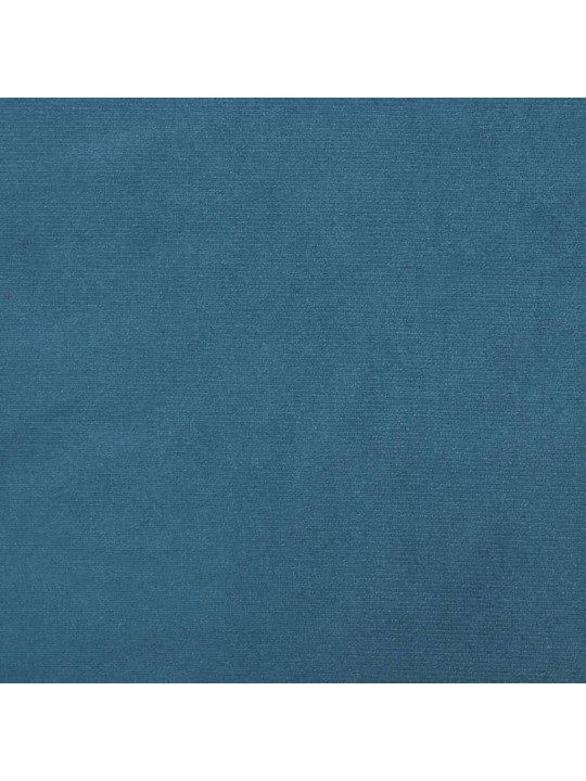 Trivietė sofa, mėlynos spalvos, 180cm, aksomas