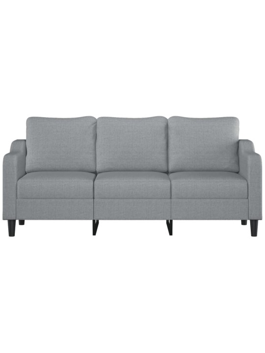 Trivietė sofa, šviesiai pilkos spalvos, 180cm, audinys