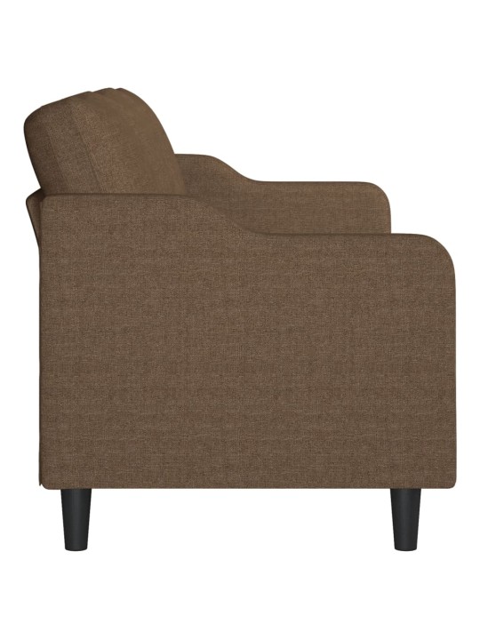Trivietė sofa, rudos spalvos, 180cm, audinys