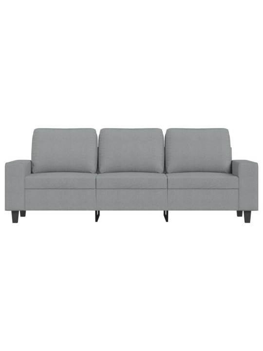 Trivietė sofa, šviesiai pilkos spalvos, 180cm, audinys