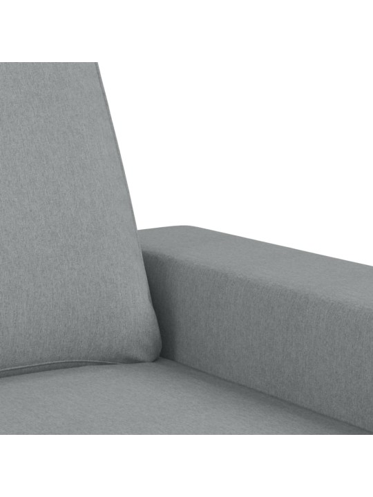 Trivietė sofa, šviesiai pilkos spalvos, 180cm, audinys