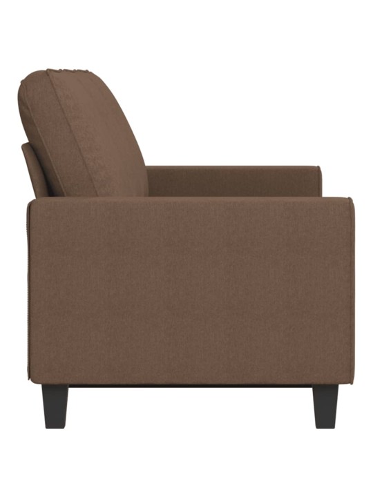 Trivietė sofa, rudos spalvos, 180cm, audinys