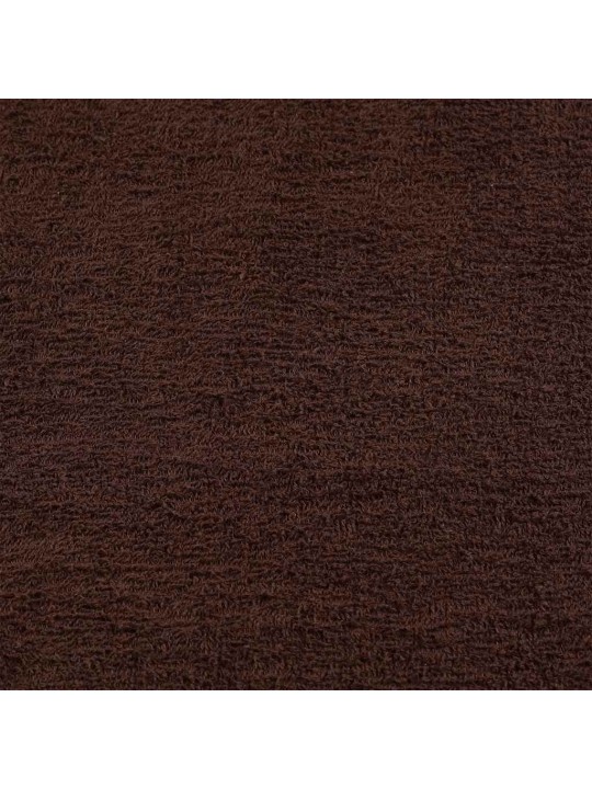 Dušo rankšluosčiai, 2vnt., rudi, 70x140 cm, medvilnė, 360g/m²