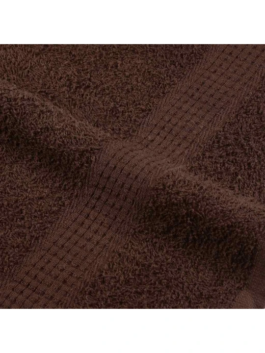 Rankšluosčiai, 2vnt., rudi, 100x200 cm, medvilnė, 360g/m²