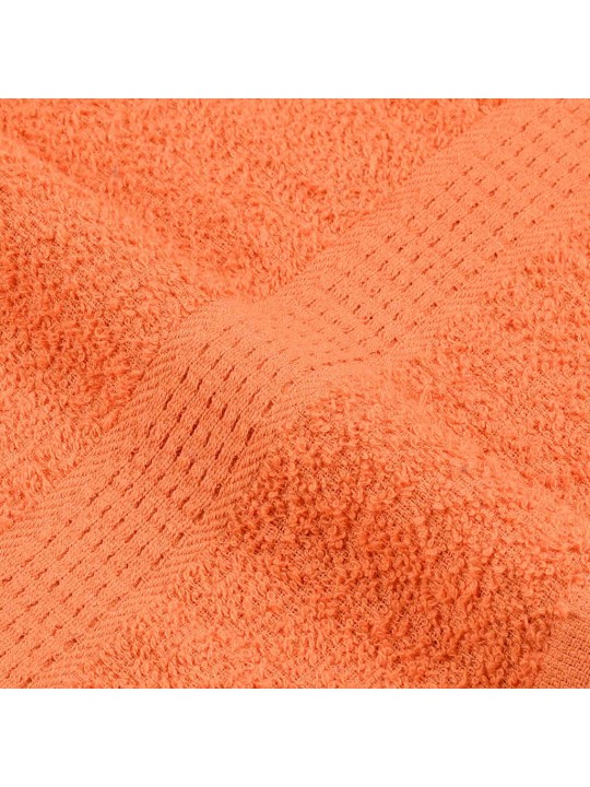 Rankšluosčiai, 4vnt., oranžiniai, 100x200 cm, medvilnė, 360g/m²
