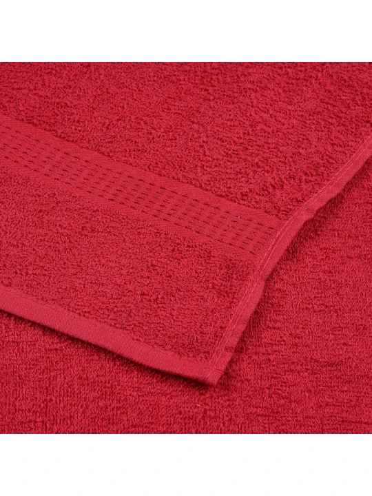 Rankšluosčiai rankoms, 10vnt., raudoni, 50x100 cm, medvilnė