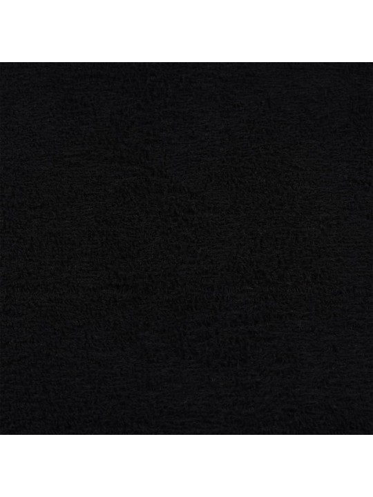 Saunos rankšluosčiai, 10vnt., juodi, 80x200 cm, medvilnė