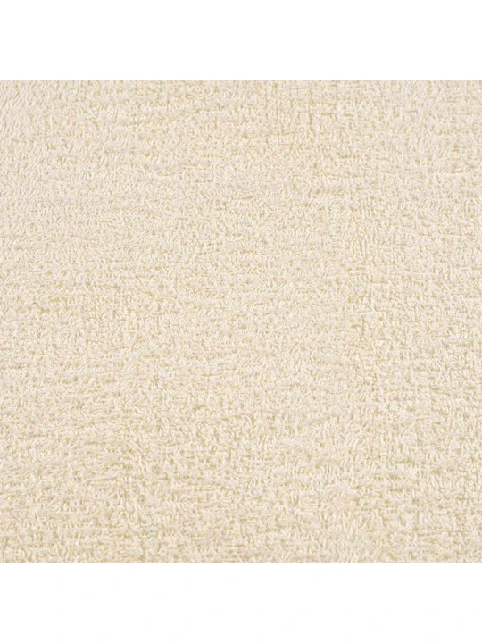 Rankšluosčiai, 10vnt., kreminiai, 30x30 cm, medvilnė, 360g/m²