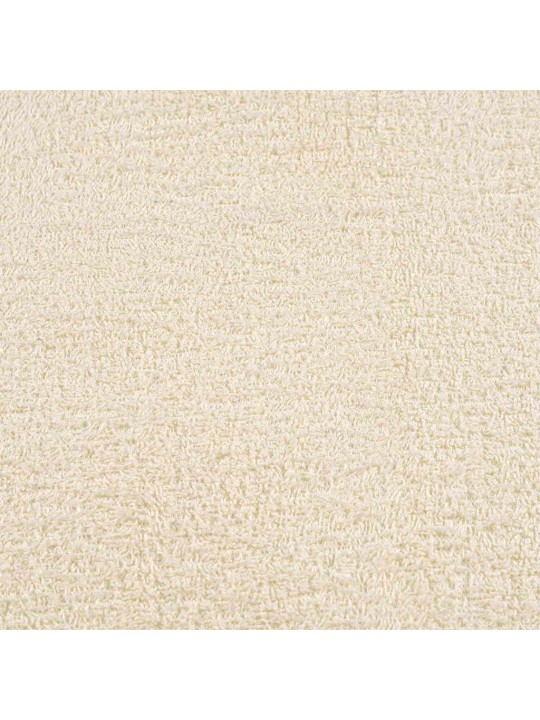 Rankšluosčiai, 4vnt., kreminiai, 100x200 cm, medvilnė, 360g/m²