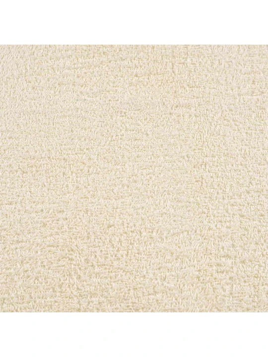 Rankšluosčiai, 4vnt., kreminiai, 100x200 cm, medvilnė, 360g/m²
