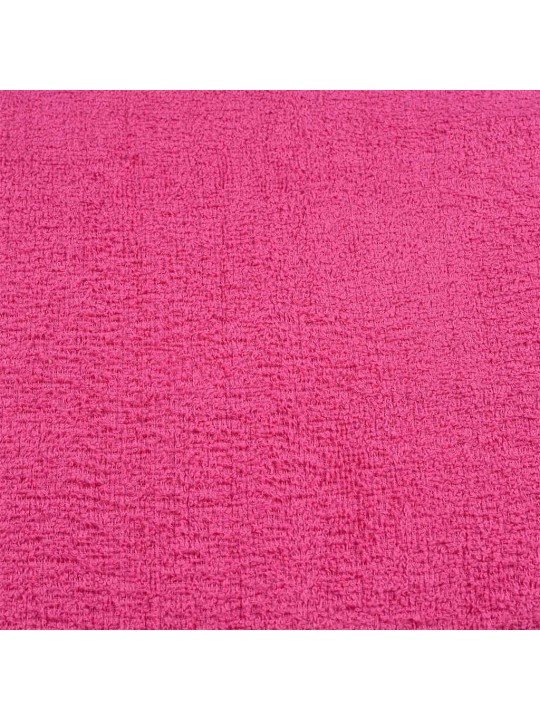 Rankšluosčiai, 4vnt., rožiniai, 100x200 cm, medvilnė, 360g/m²