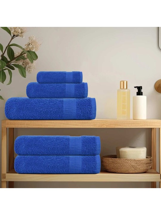 Rankšluosčių rinkinys, 8vnt., mėlyni, 100% medvilnė, 360g/m²