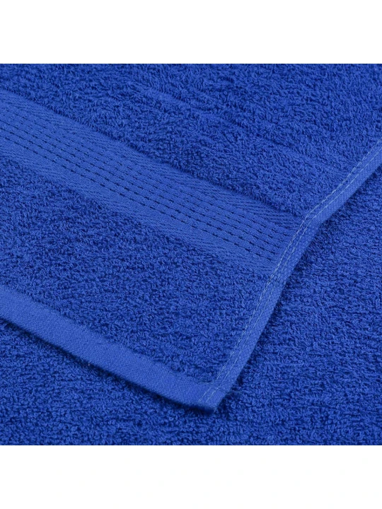 Rankšluosčių rinkinys, 8vnt., mėlyni, 100% medvilnė, 360g/m²