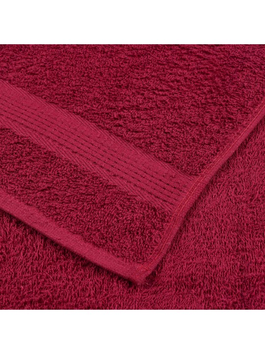Rankšluosčių rinkinys, 8vnt., raudoni, 100% medvilnė, 360g/m²