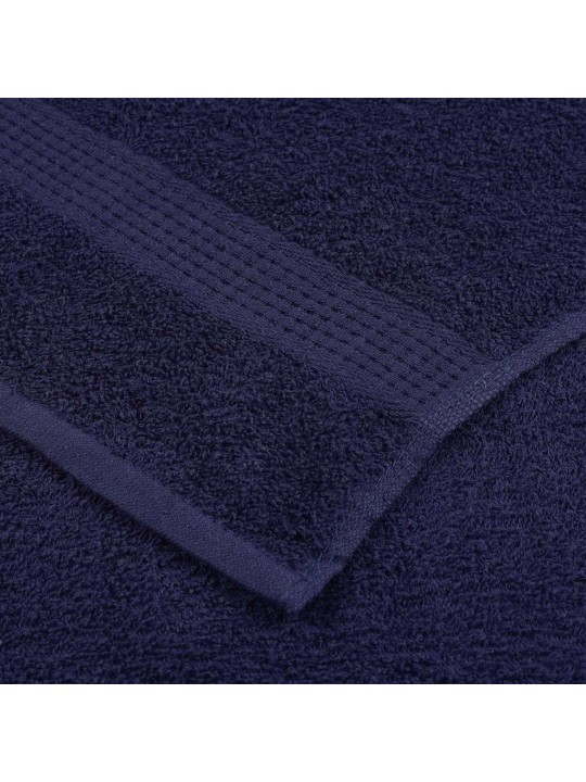 Rankšluosčių rinkinys, 8vnt., mėlyni, 100% medvilnė, 360g/m²