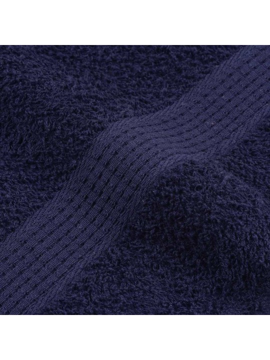 Rankšluosčių rinkinys, 8vnt., mėlyni, 100% medvilnė, 360g/m²