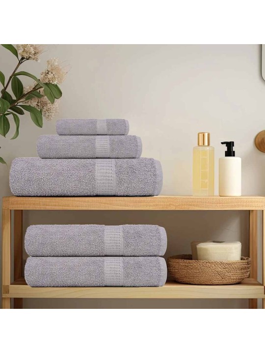 Rankšluosčių rinkinys, 8vnt., pilki, 100% medvilnė, 360g/m²