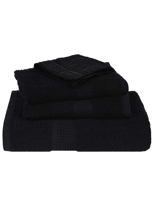 Rankšluosčių rinkinys, 8vnt., juodi, 100% medvilnė, 360g/m²