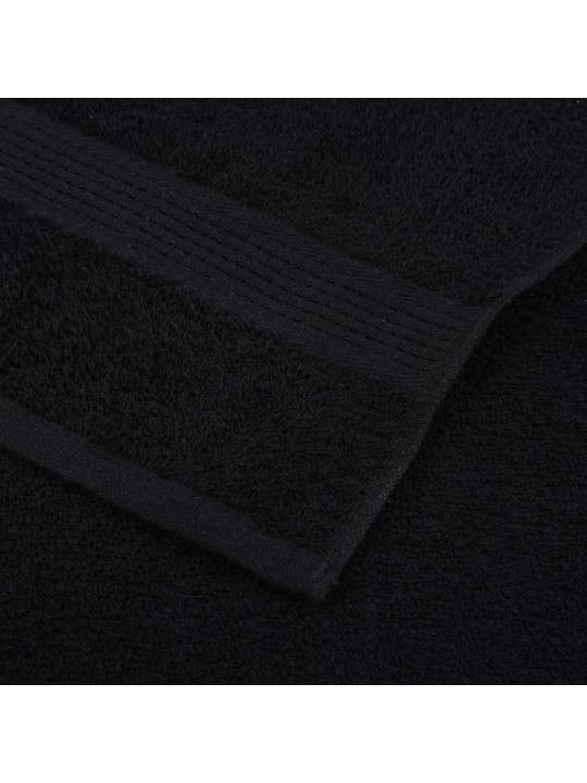 Rankšluosčių rinkinys, 8vnt., juodi, 100% medvilnė, 360g/m²
