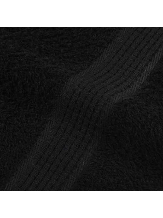 Rankšluosčių rinkinys, 8vnt., juodi, 100% medvilnė, 360g/m²