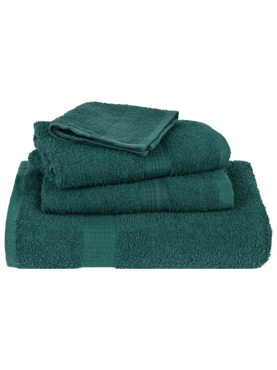 Rankšluosčių rinkinys, 8vnt., žali, 100% medvilnė, 360g/m²