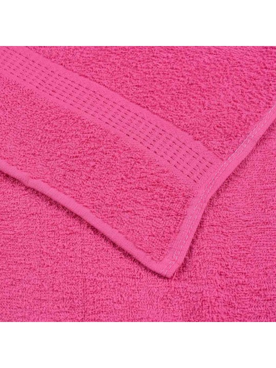Rankšluosčių rinkinys, 8vnt., rožiniai, 100% medvilnė, 360g/m²