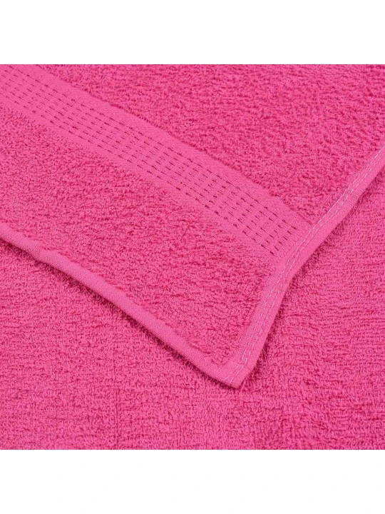Rankšluosčių rinkinys, 8vnt., rožiniai, 100% medvilnė, 360g/m²