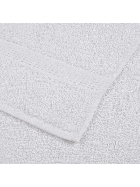 Rankšluosčių rinkinys, 6vnt., balti, 100% medvilnė, 360g/m²