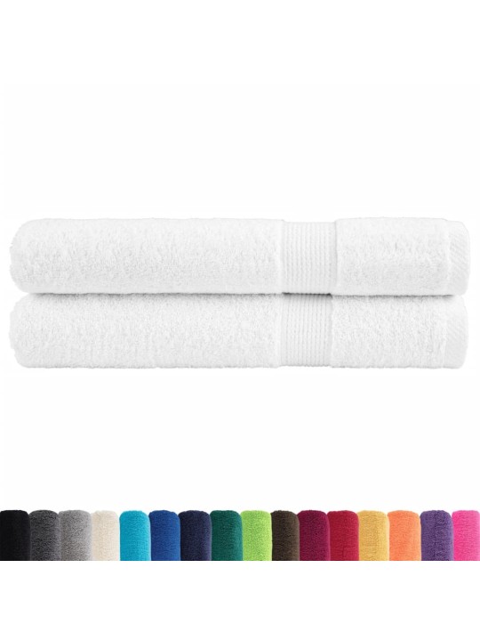 Rankšluosčiai SOLUND, 2vnt., balti, 100x200 cm, 600 g/m²