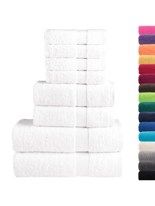 Rankšluosčių rinkinys SOLUND, 8vnt., balti, 600g/m²