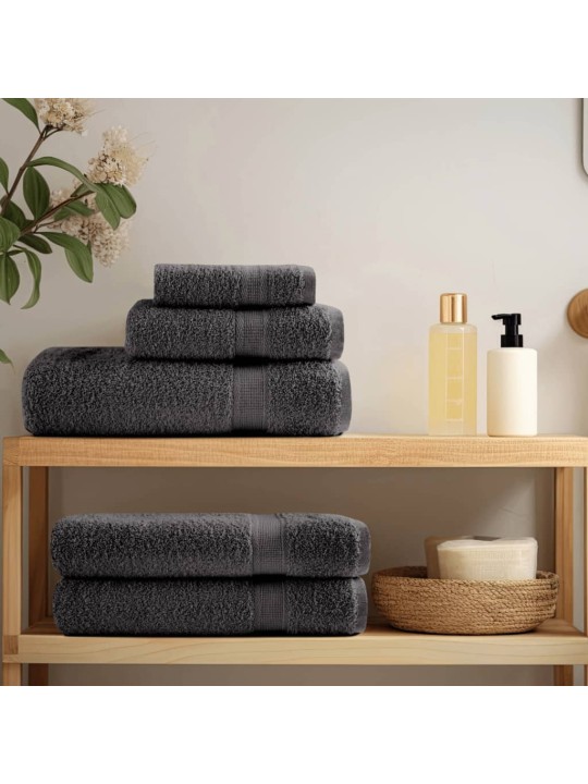 Rankšluosčių rinkinys SOLUND, 8vnt., antracito, 600g/m²