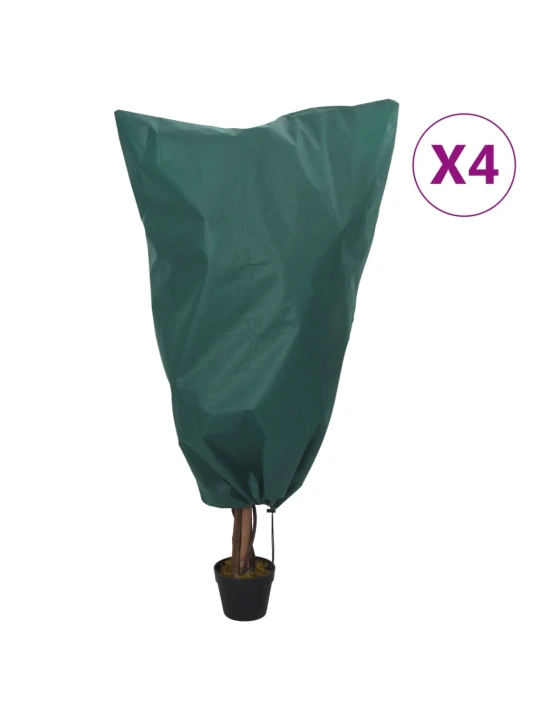 Uždangalai augalams su virvutėmis, 4vnt., 0,8x1,2m, 70g/m²