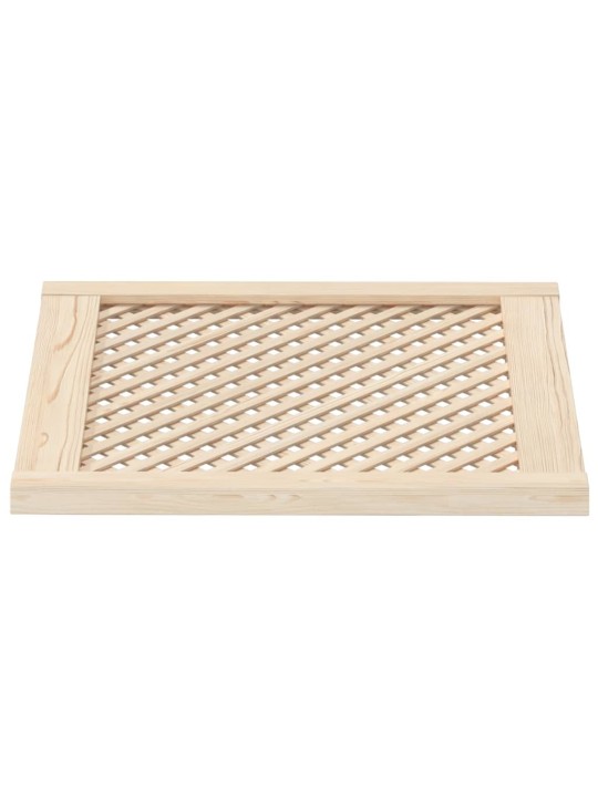 Spintelės durelės, 2vnt., 59,5x61,5 cm, pušis, grotelių dizaino