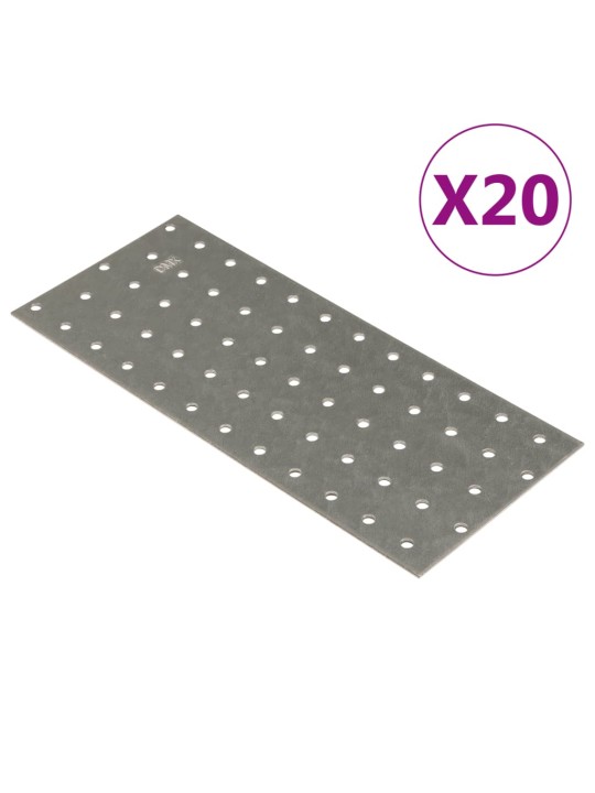 Perforuotos plokštės, 20vnt., 240x100mm, plienas, 2mm