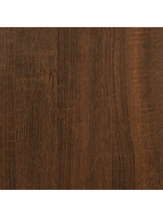 Drabužių kabykla su batų lentynomis, ruda ąžuolo, 100x40x184cm