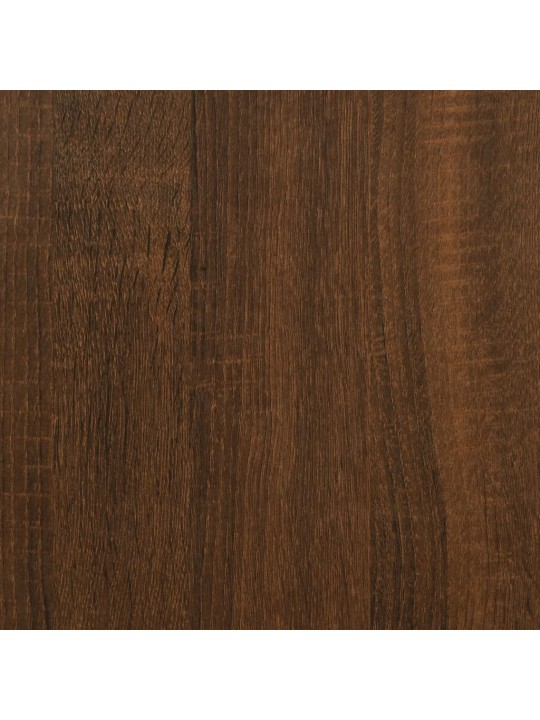 Drabužių kabykla su batų lentynomis, ruda ąžuolo, 100x40x184cm