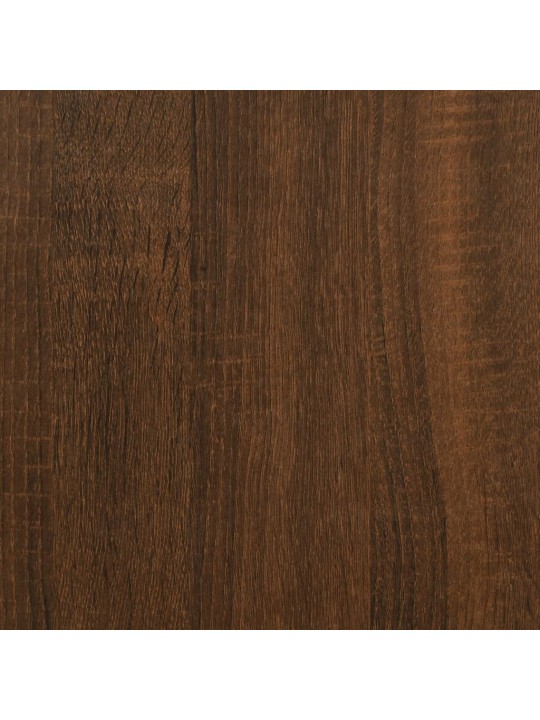 Drabužių kabykla su batų lentynomis, ruda ąžuolo, 100x40x184cm