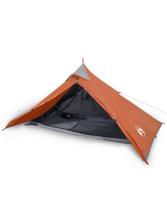 Stovyklavimo palapinė, oranžinė, vienvietė, tipi dizaino