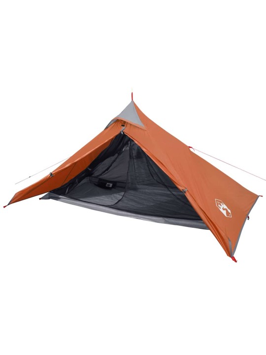 Stovyklavimo palapinė, oranžinė, vienvietė, tipi dizaino