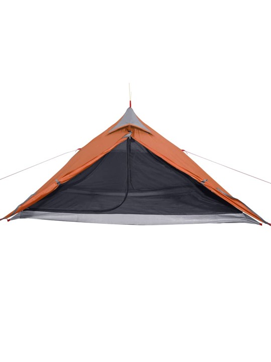 Stovyklavimo palapinė, oranžinė, vienvietė, tipi dizaino